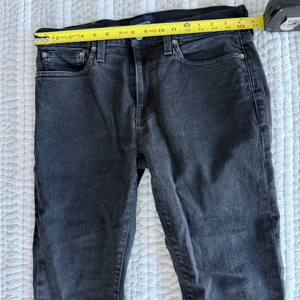 Mens J. Crew Men's Blavk Denim Slim Jeans, 32x30